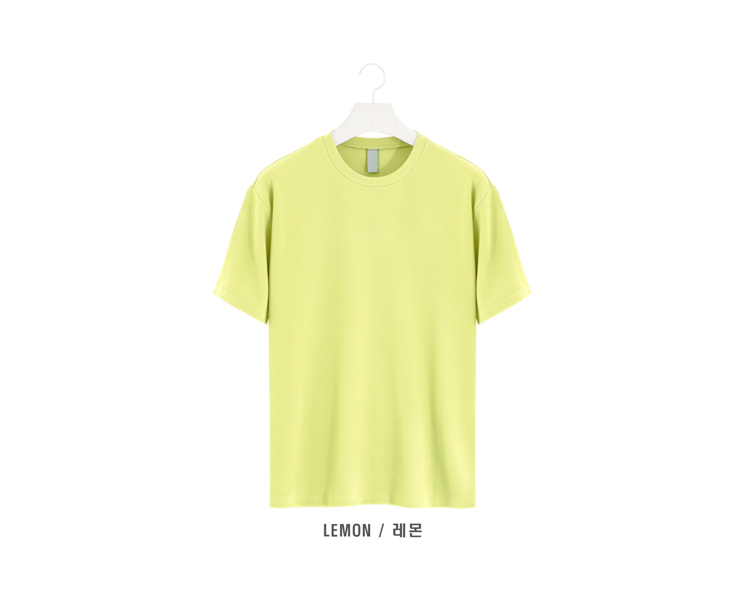 반팔 티셔츠 옐로우 색상 이미지-S1L36
