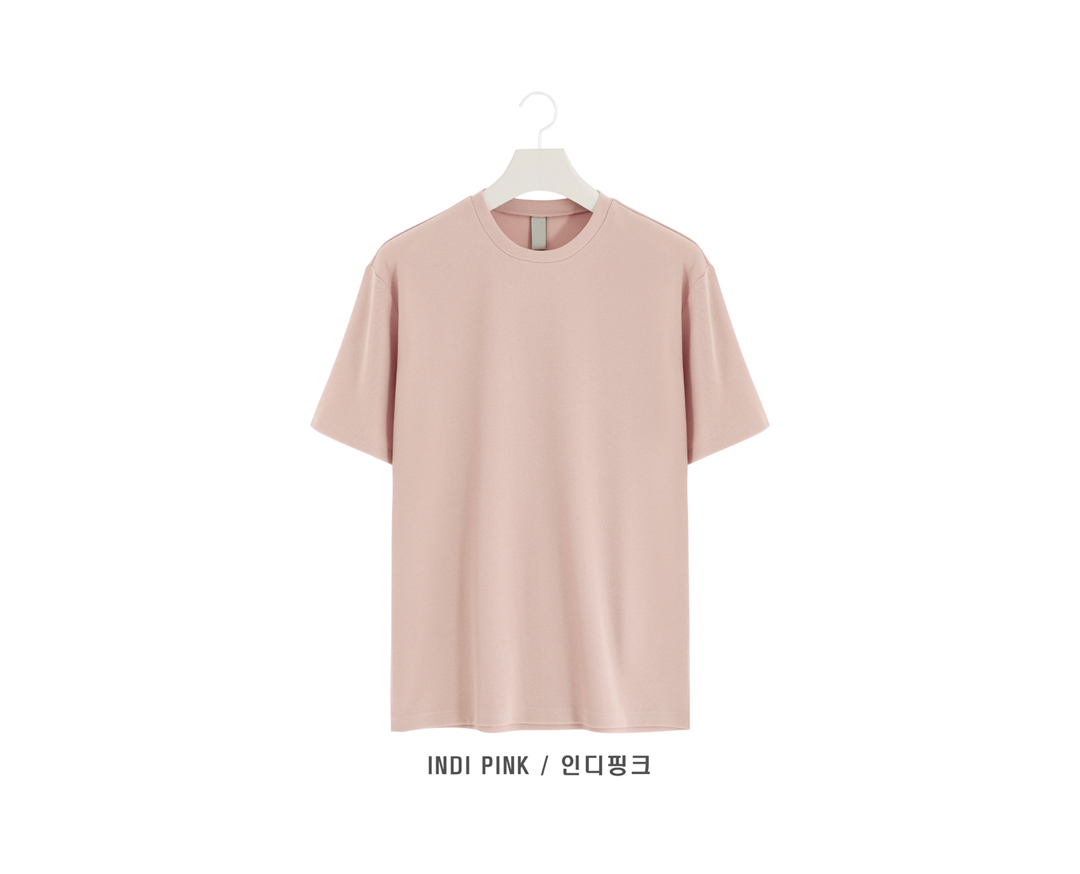 반팔 티셔츠 크림 색상 이미지-S1L46