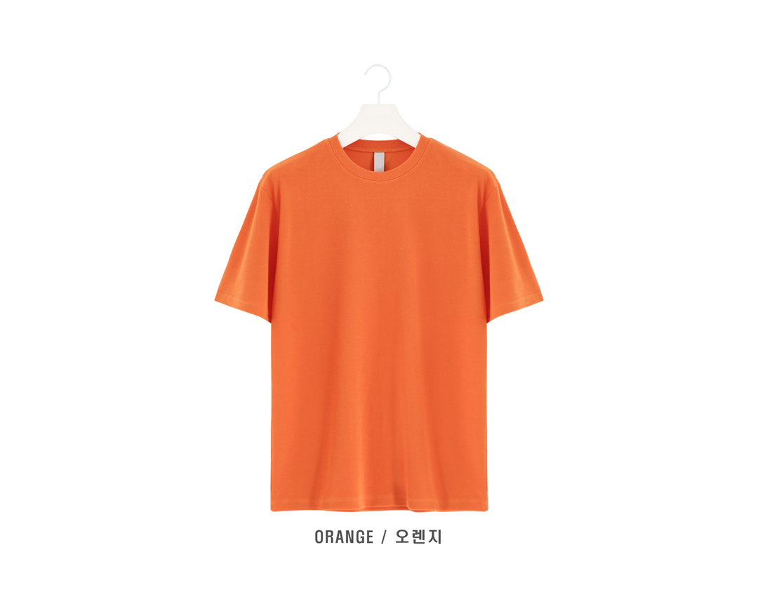 반팔 티셔츠 오렌지 색상 이미지-S1L38