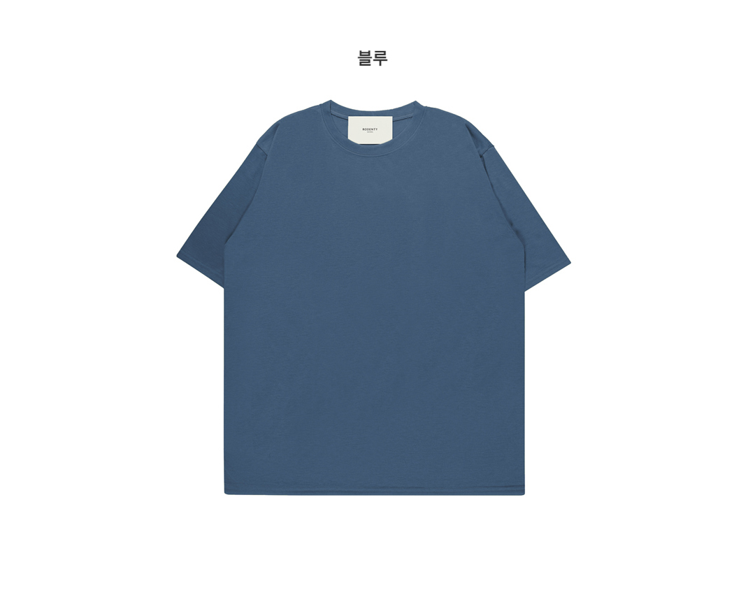 반팔 티셔츠 네이비블루 색상 이미지-S3L3