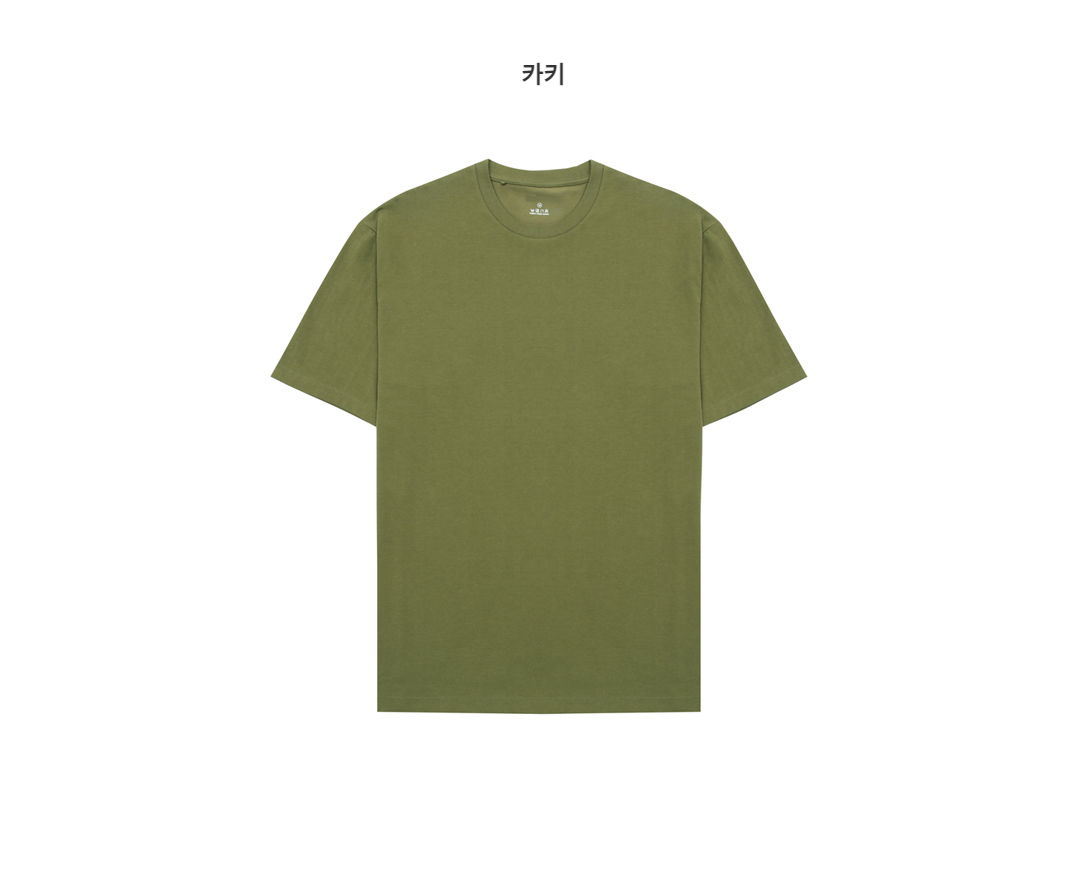 반팔 티셔츠 올리브 색상 이미지-S2L11