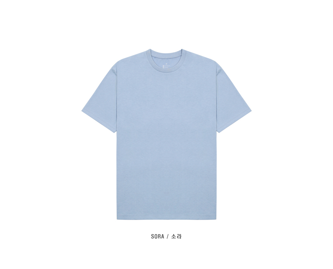 반팔 티셔츠 라벤더 색상 이미지-S1L40