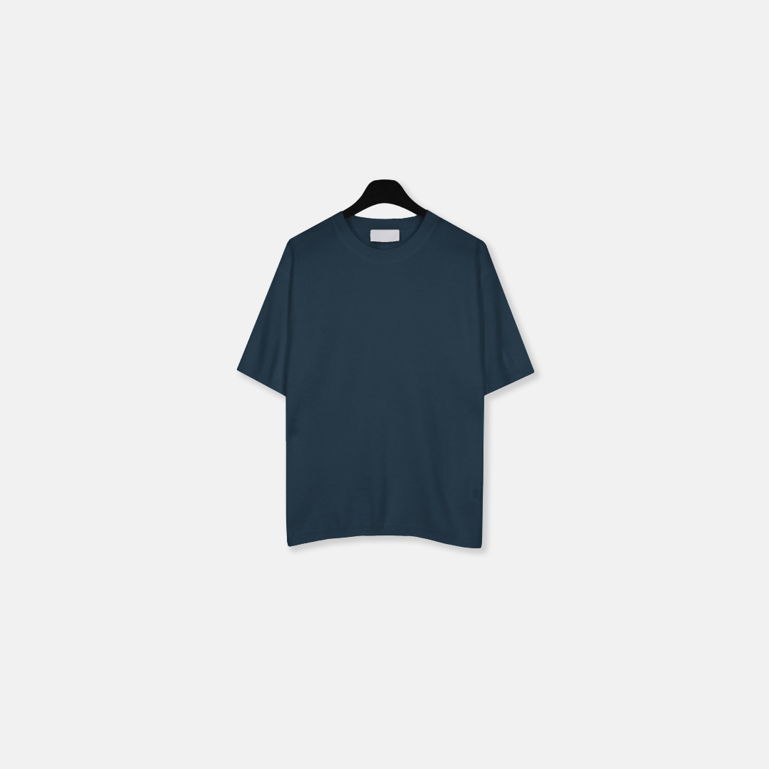 반팔 티셔츠 딥블루 색상 이미지-S1L39