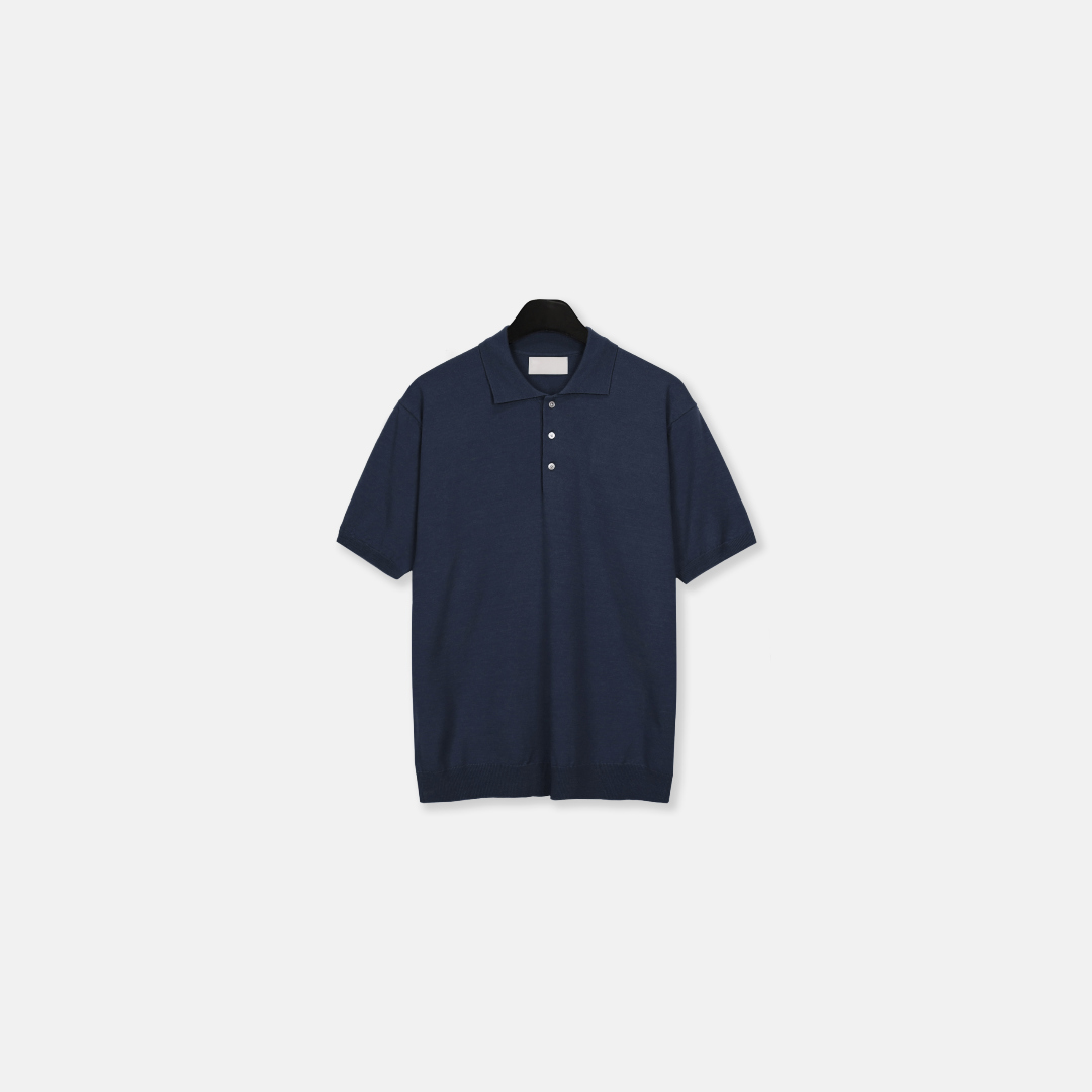 반팔 티셔츠 네이비블루 색상 이미지-S1L117