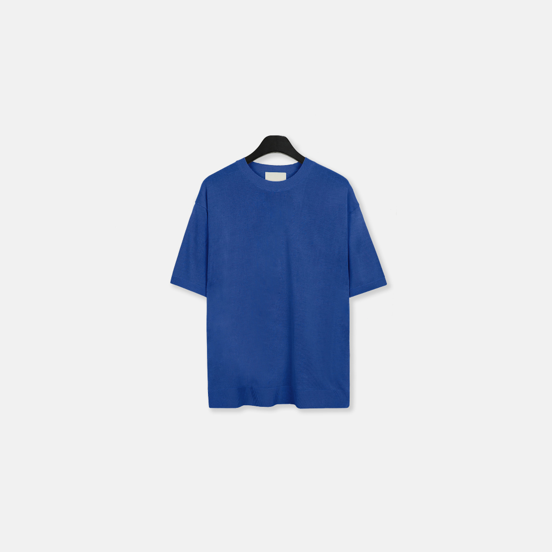 반팔 티셔츠 네이비블루 색상 이미지-S28L94