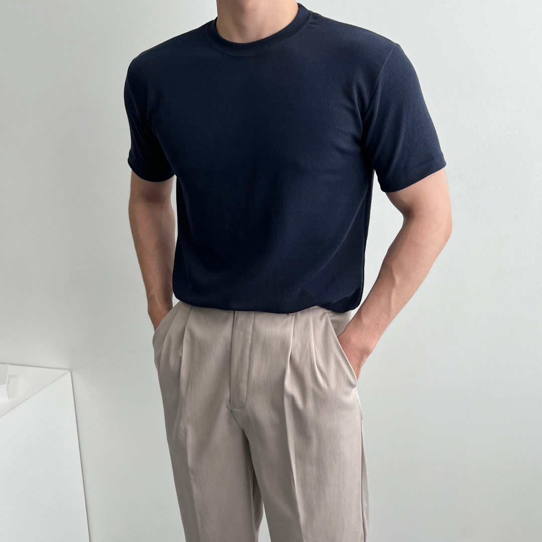 반팔 티셔츠 모델 착용 이미지-S14L18
