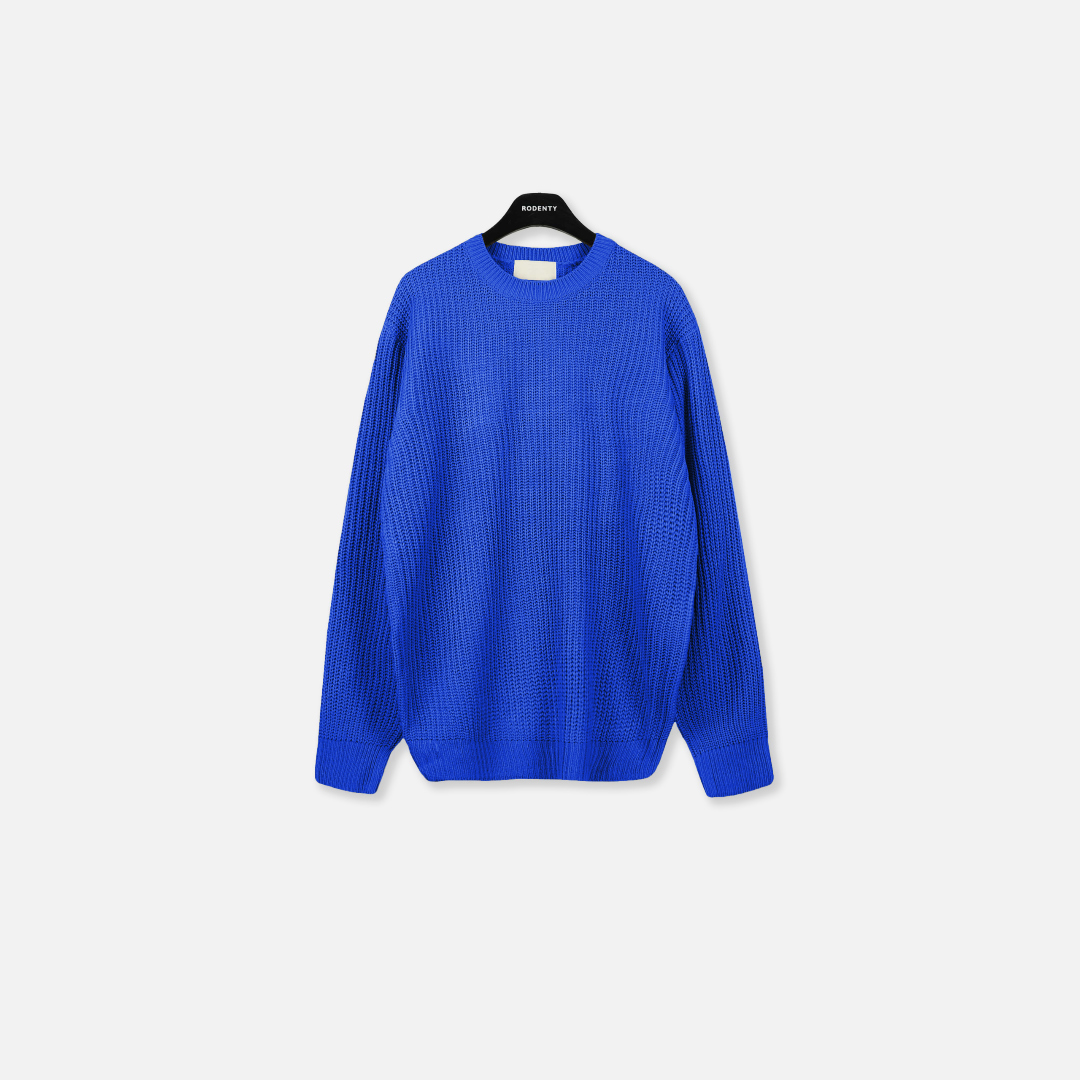 긴팔 티셔츠 블루 색상 이미지-S1L48
