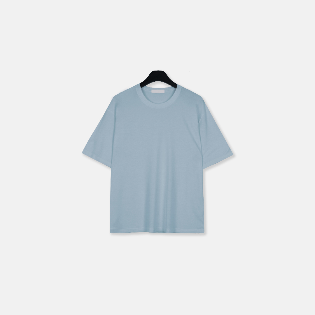 반팔 티셔츠 라벤더 색상 이미지-S8L65