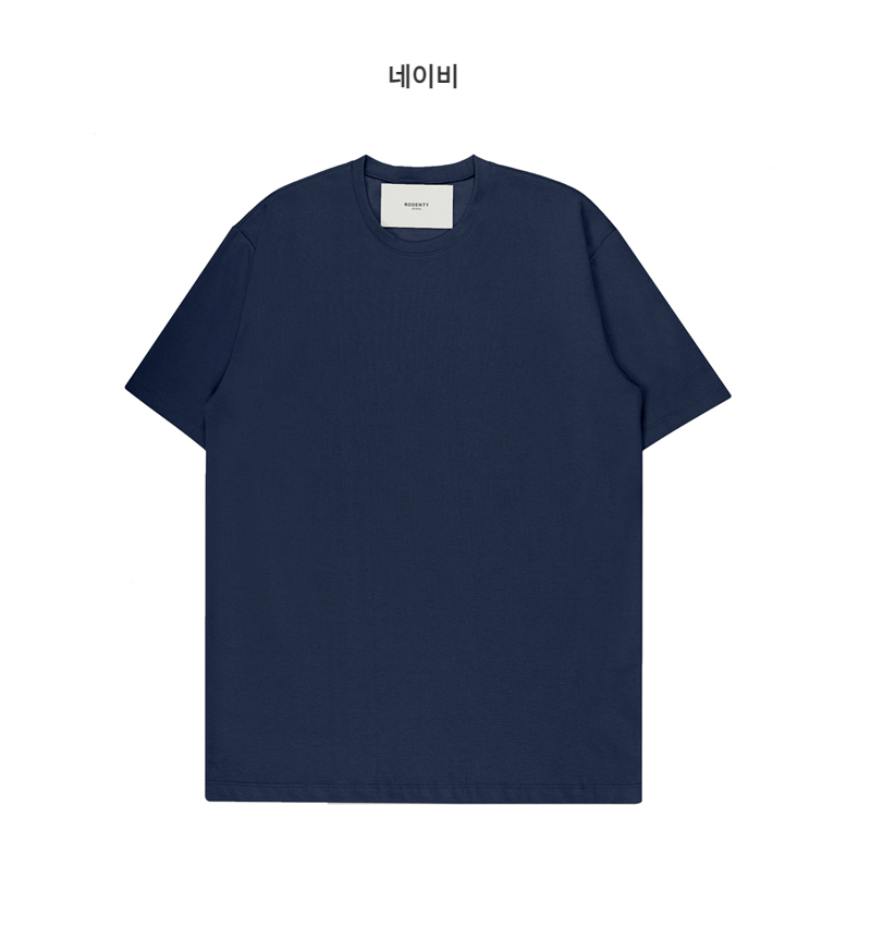 반팔 티셔츠 네이비블루 색상 이미지-S11L14