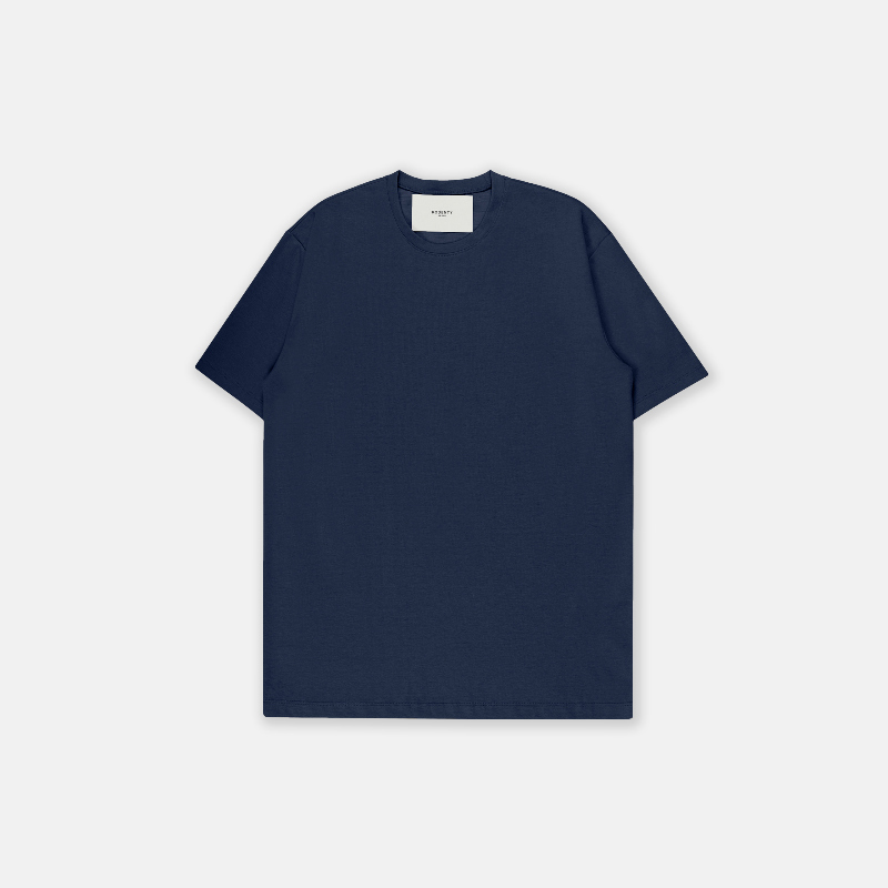 반팔 티셔츠 네이비블루 색상 이미지-S32L17