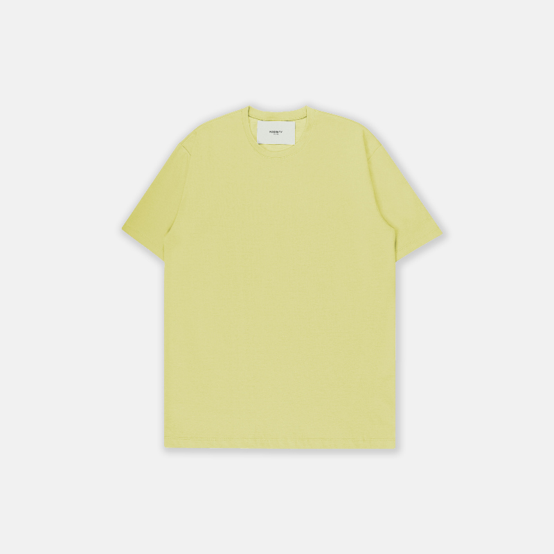 반팔 티셔츠 옐로우 색상 이미지-S32L8