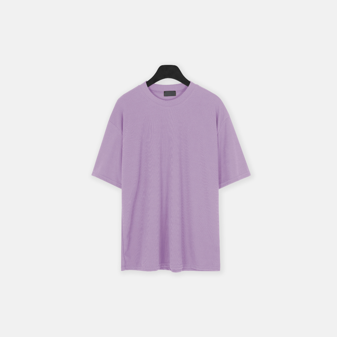 반팔 티셔츠 라벤더 색상 이미지-S1L56