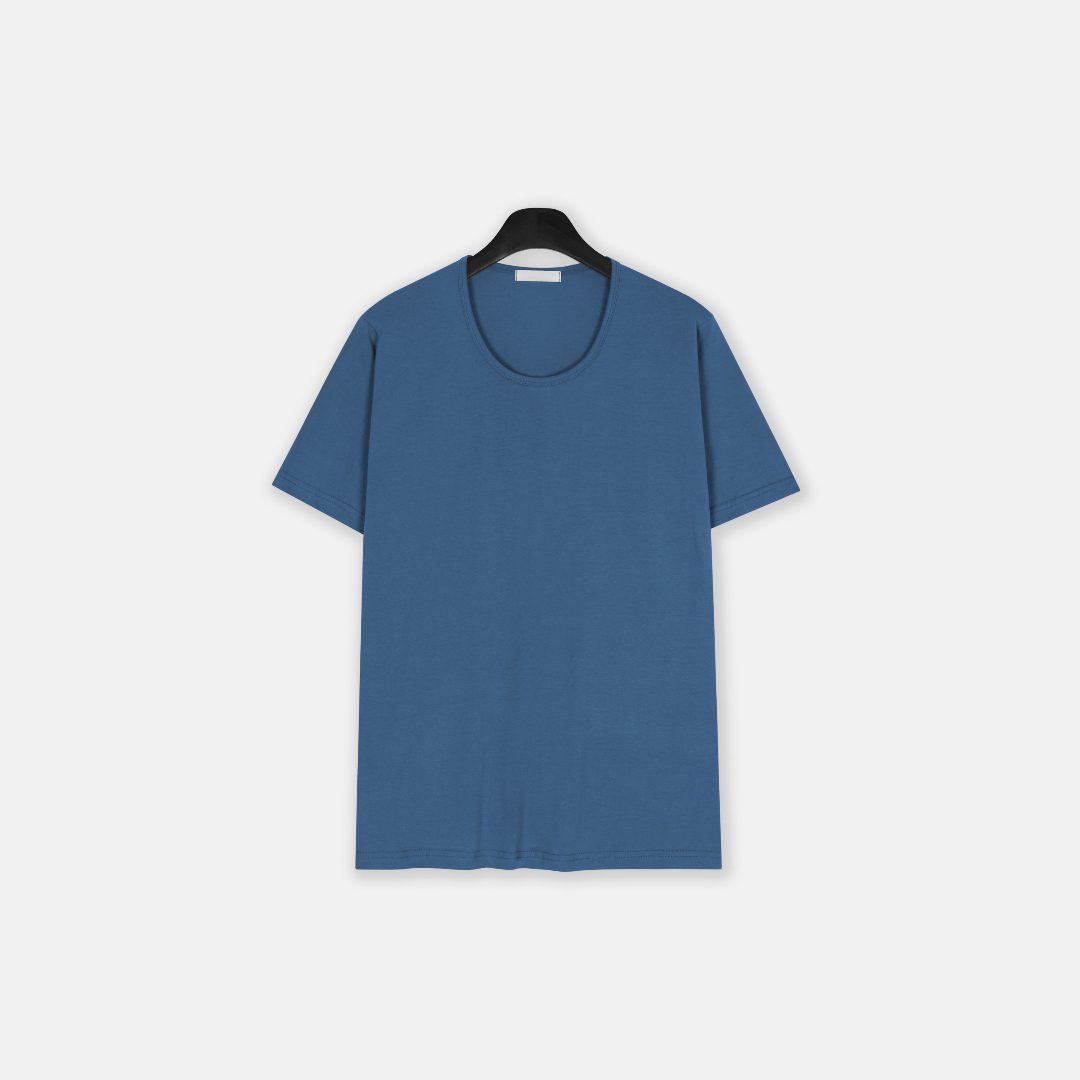 반팔 티셔츠 네이비블루 색상 이미지-S3L25