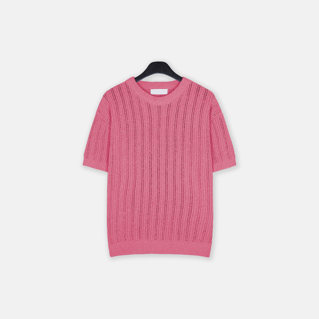반팔 티셔츠 핑크 색상 이미지-S2L21