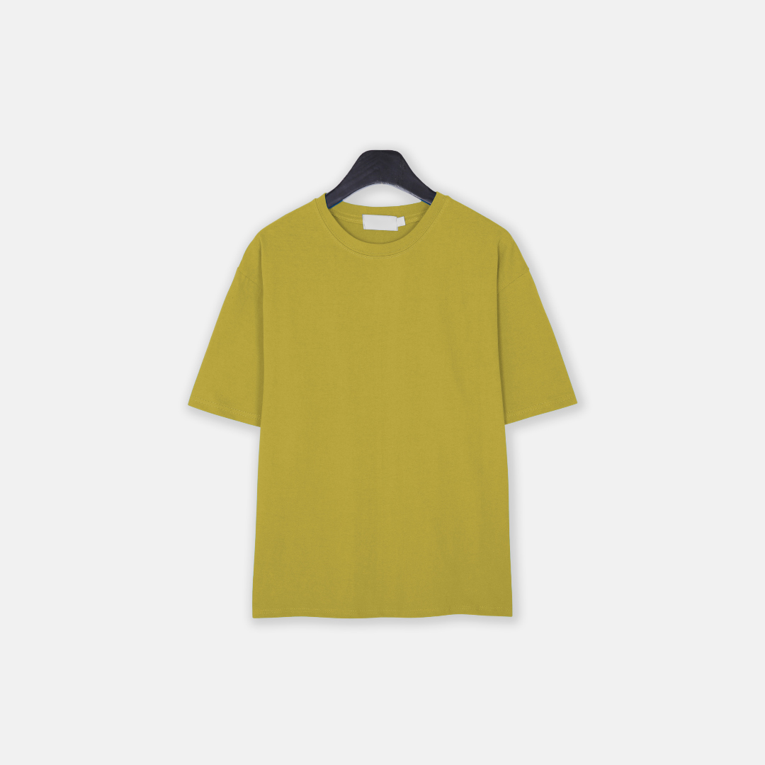 반팔 티셔츠 옐로우 색상 이미지-S5L22