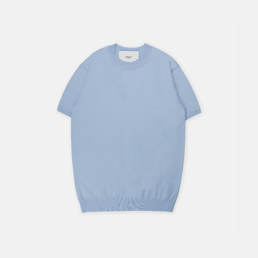 반팔 티셔츠 라벤더 색상 이미지-S18L8
