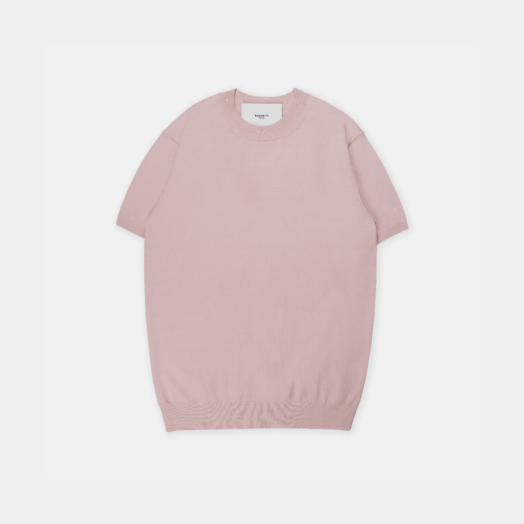 반팔 티셔츠 베이비핑크 색상 이미지-S18L11