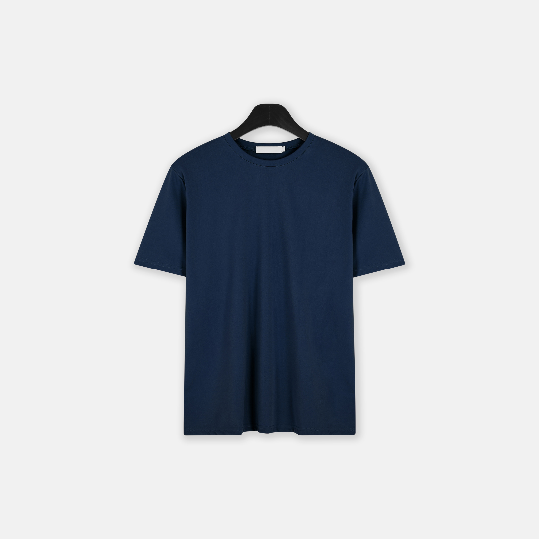 반팔 티셔츠 네이비블루 색상 이미지-S2L34