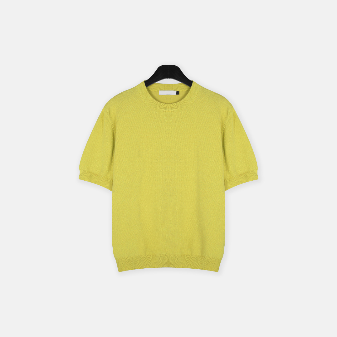 반팔 티셔츠 옐로우 색상 이미지-S3L41